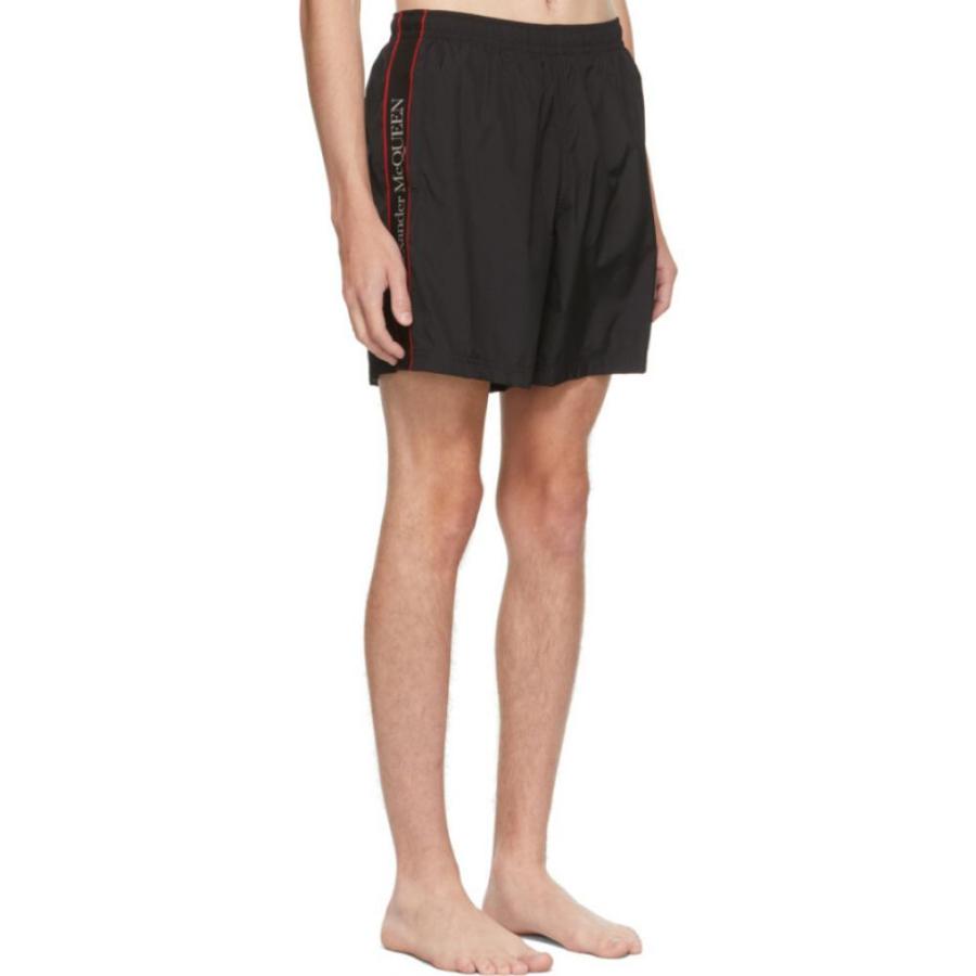 アレキサンダー マックイーン Alexander Mcqueen ファッション メンズ 海パン Mcqueen 水着 ビーチウェア Black Selvedge 水着 Swim Shorts Black Hc m8000 フェルマート Fermart 3号店
