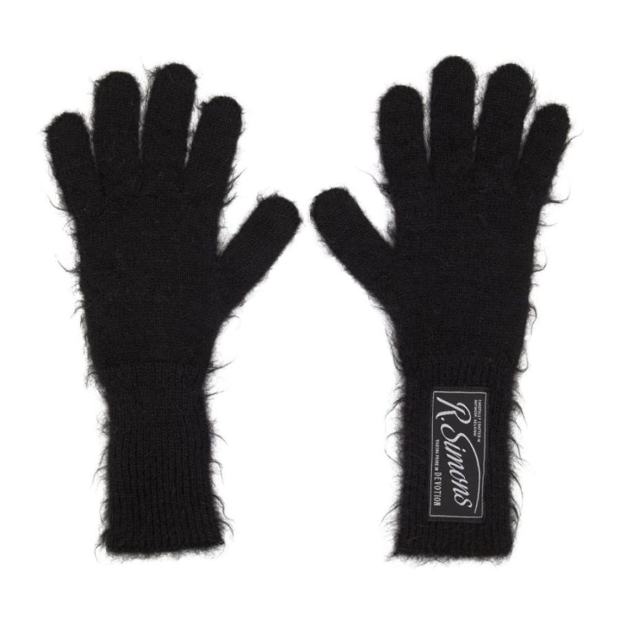 ラフ Black シモンズ Raf 財布 帽子 ファッション小物 Simons レディース 手袋 グローブ Black Mohair Short 手袋
