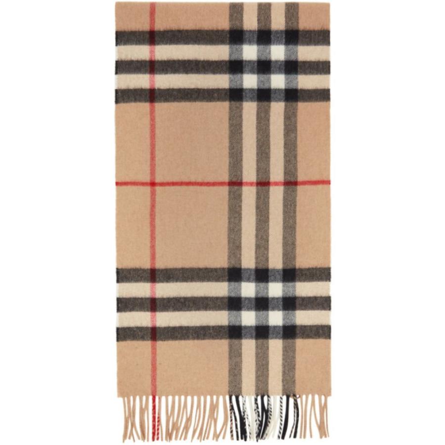 レビュー高評価の商品 Brown マフラー スカーフ ストール メンズ Burberry バーバリー メンズ マフラー スカーフ ストール バーバリー Burberry Giant Check Camel Scarf Check 財布 帽子 ファッション小物 Albinofoundation Org
