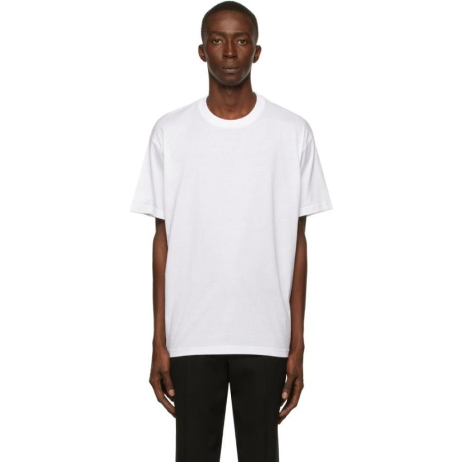 オンラインショップ バーバリー White T-Shirt Logo Cotton トップス Tシャツ メンズ Burberry 半袖