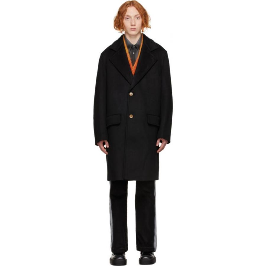 安価 Black アウター コート メンズ Marni マルニ アウター メンズ コート マルニ Marni Wool Black Coat Drap コート アウター Affaires Sociales Gouv Cg