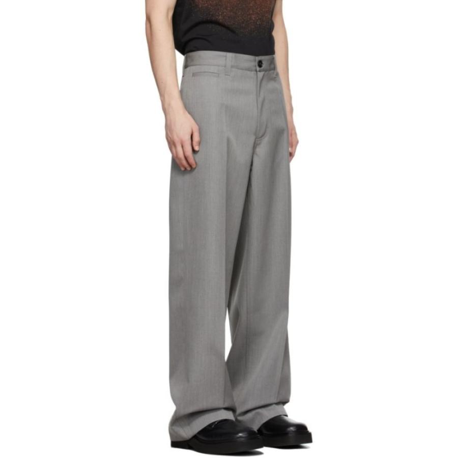 注目ショップ ブランドのギフト Marni マルニ Grey Trousers Diagonal Dyed Grey ボトムス パンツ メンズ Marni マルニ ボトムス パンツ メンズ ボトムス パンツ