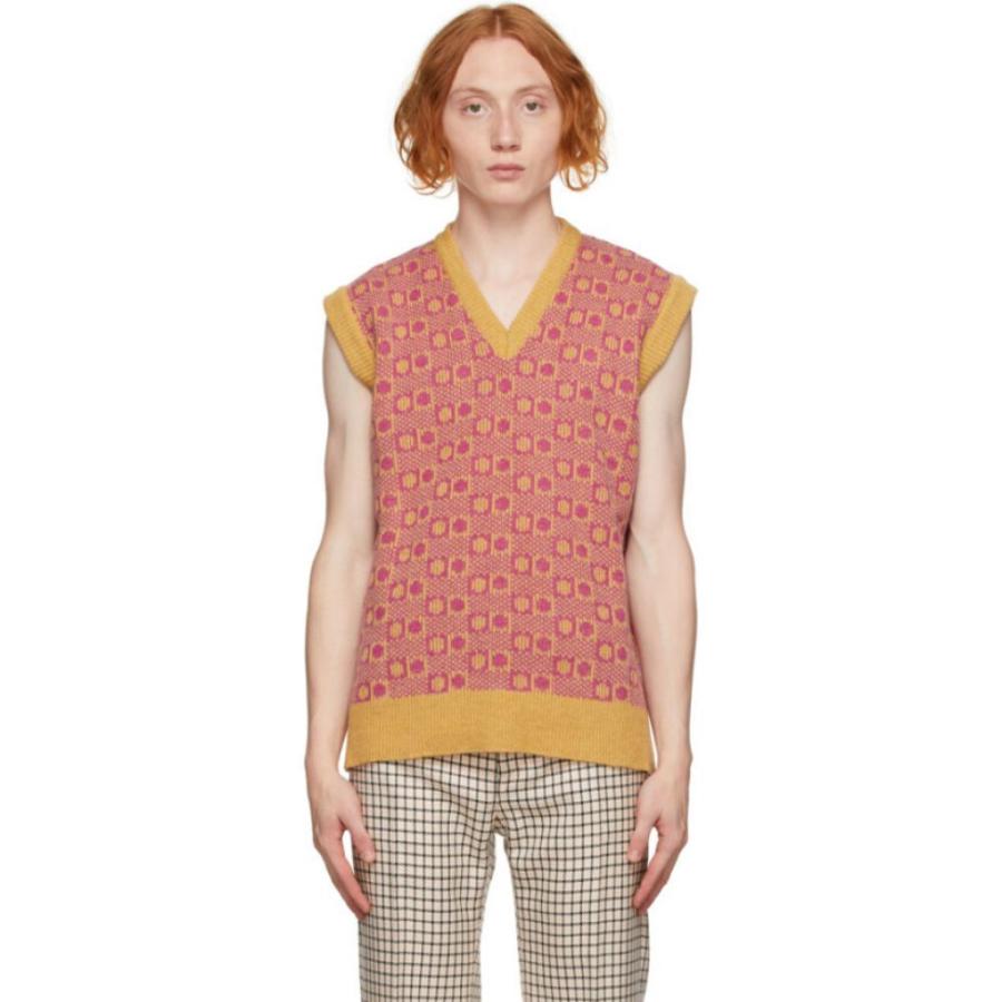 通販激安 マルニ トップス メンズ ベスト ジレ マルニ Marni Marni Vanilla Vest V Neck Orange Pink トップス Vネック ベスト ジレ メンズ ベスト ジレ Affaires Sociales Gouv Cg