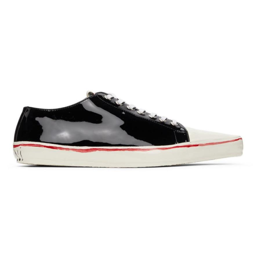 開店記念セール メンズ スニーカー マルニ Marni シューズ 靴 Black Sneakers Low Top Gooey Leather Patent Black シューズ 靴 ローカット スニーカー メンズ Marni マルニ シューズ Smssvg Org