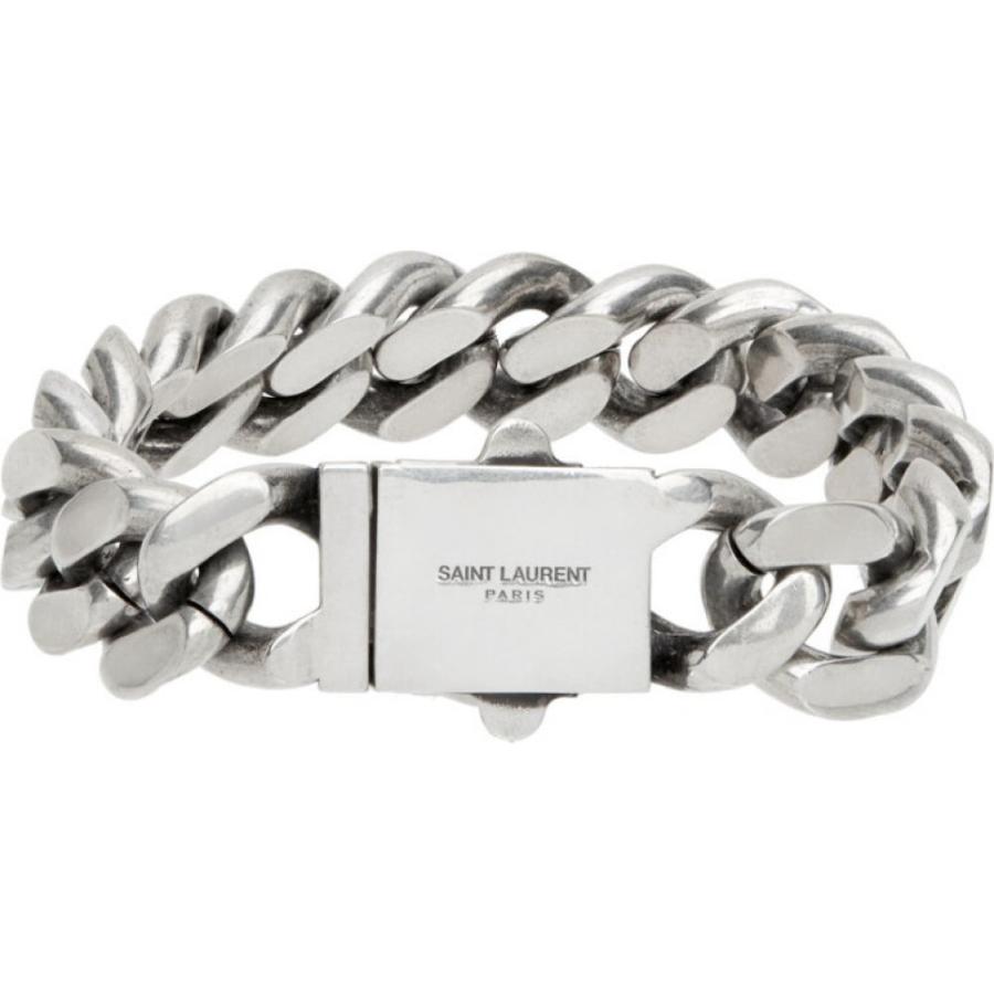サンローラン Saint Laurent メンズ ブレスレット ジュエリー アクセサリー Silver Curb Chain Bracelet Silver Hc m1402 フェルマート Fermart 3号店 通販 Yahoo ショッピング
