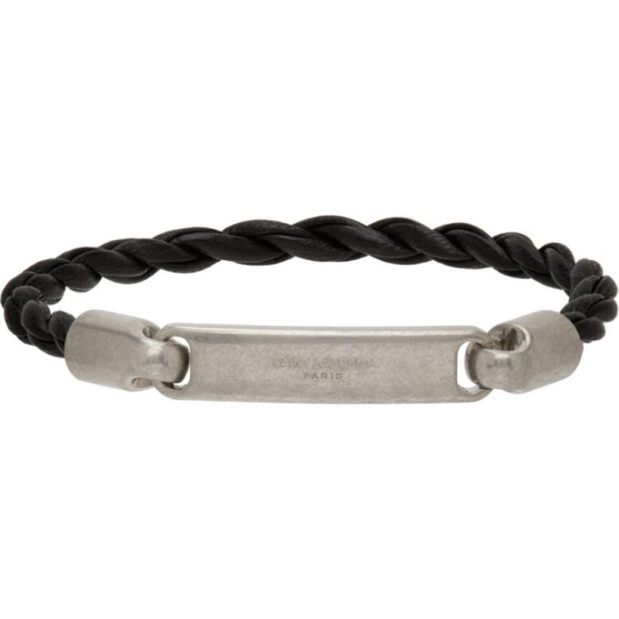 イヴ サンローラン Saint Laurent メンズ ブレスレット ジュエリー アクセサリー Black Woven Leather Id Bracelet Black Hc m1410 フェルマート Fermart 3号店 通販 Yahoo ショッピング