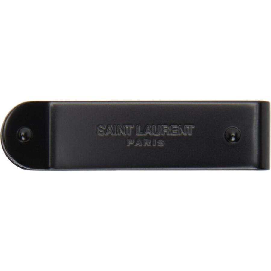 イヴ サンローラン Saint Laurent ファッション メンズ 財布 マネークリップ Black Money Id Clip Hc m Black