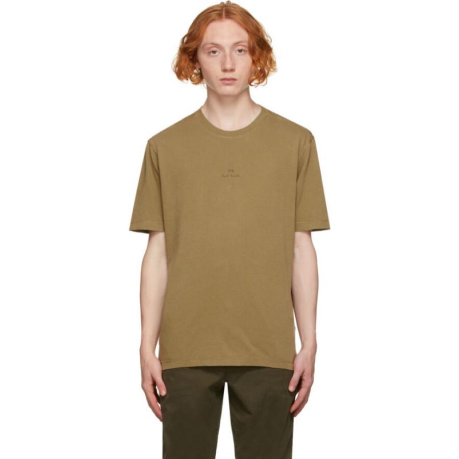 最安値に挑戦 Paul By Ps ポールスミス トップス メンズ Tシャツ ポールスミス Smith Paul By Ps Smith Green Military T Shirt Logo Stack Green トップス Tシャツ メンズ Tシャツ カットソー Dagl Tg