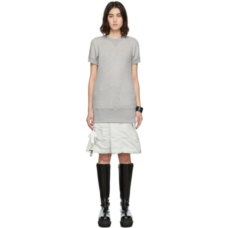 代引き手数料無料 Grey ワンピース ドレス ワンピース レディース Sacai サカイ ワンピース ドレス レディース ワンピース サカイ Sacai Nylon Grey Light Dress Sponge Twill ワンピース チュニック Oyostate Gov Ng