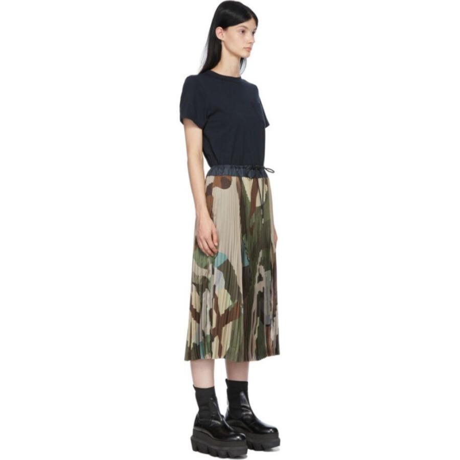 ベストセラー Navy ワンピース ドレス ワンピース レディース Sacai サカイ ワンピース ドレス レディース ワンピース サカイ Sacai Green Navy Camouflage Dress Camo Edition Kaws ワンピース チュニック Gvcomrec Com