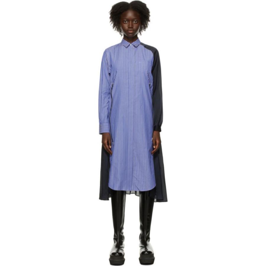 サカイ Sacai レディース ワンピース シャツワンピース ワンピース ドレス Navy Blue Poplin Satin Shirt Dress Stripe Hc f フェルマート Fermart 3号店 通販 Yahoo ショッピング