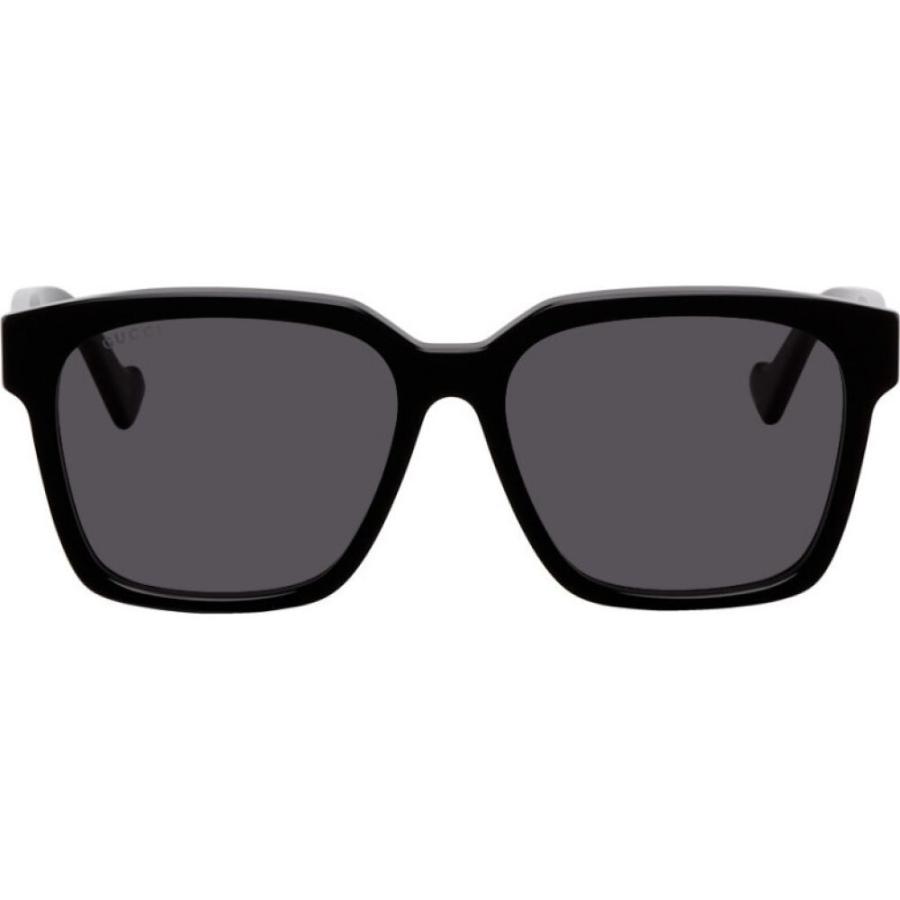 内祝い ファッション小物 メンズ メガネ サングラス グッチ Gucci グッチ Black Sunglasses Square Shiny Black スクエアフレーム メガネ サングラス メンズ Gucci 財布 帽子 ファッション小物 Hermandad Estrella Org