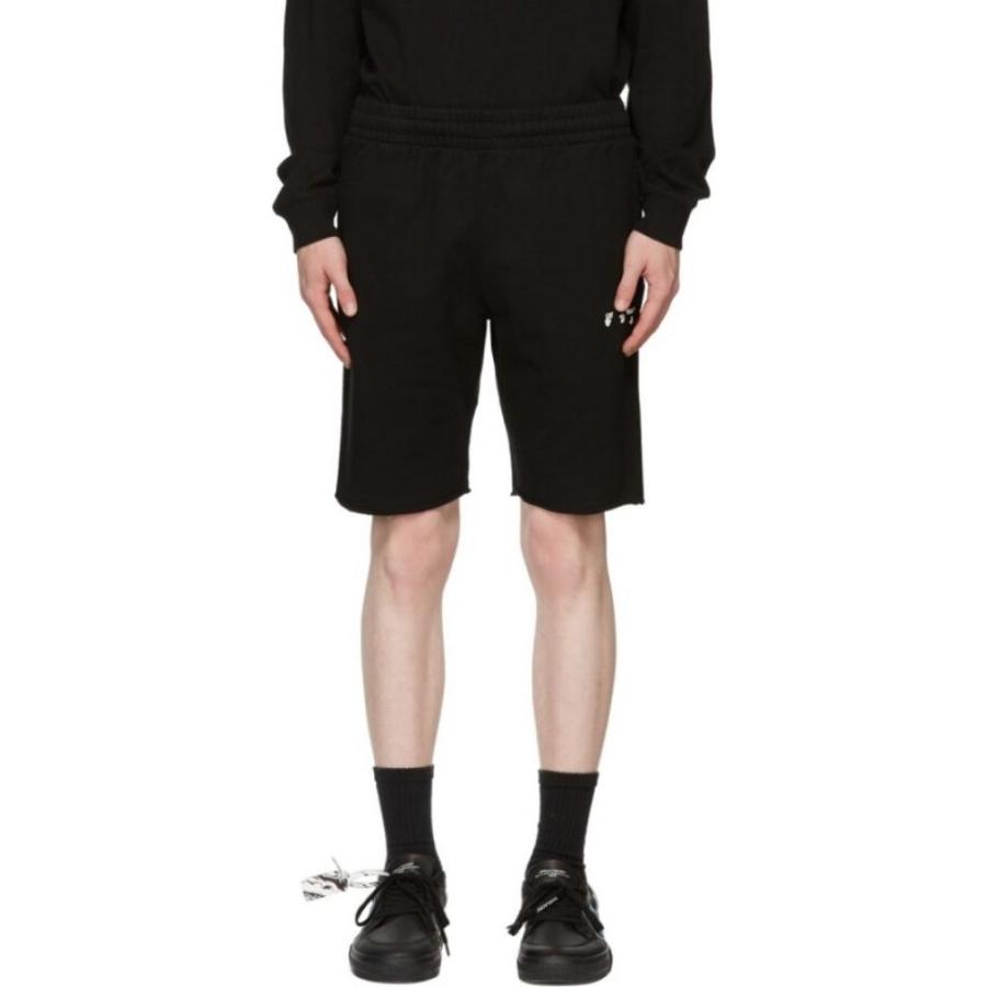 セール 公式 オフホワイト Off White メンズ ショートパンツ ボトムス パンツ Black Logo Shorts Black ショップ活動 Www Superavila Com