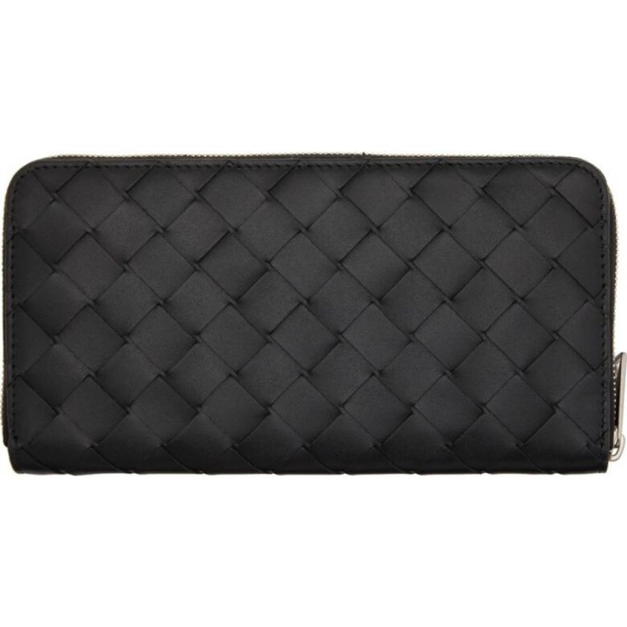 ボッテガ ヴェネタ Bottega Veneta メンズ 財布 Black Intrecciato Zip Around Wallet Black Cobalt Silver Hc m フェルマート Fermart 3号店 通販 Yahoo ショッピング