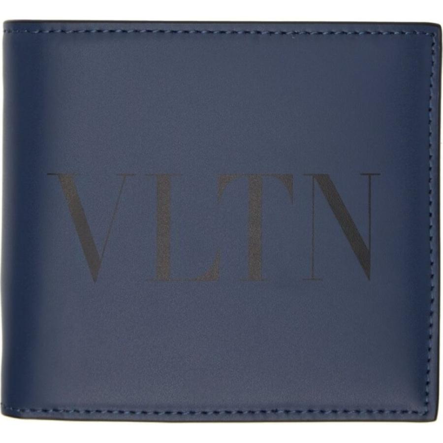 国内外の人気が集結 二つ折り 財布 メンズ Garavani Valentino ヴァレンティノ メンズ 財布 ヴァレンティノ Garavani Valentino Indigo Indigo Black Wallet Bifold Vltn 財布 Vinfra Es