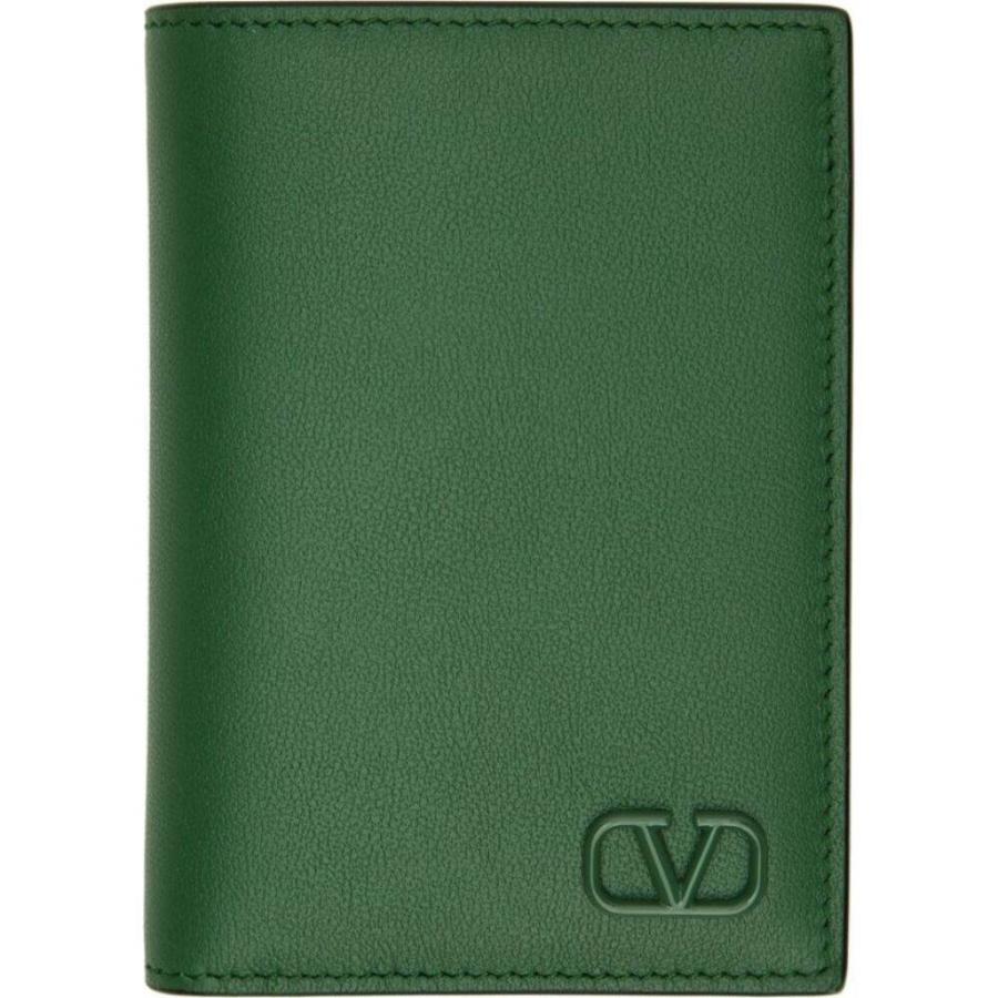 現金特価 Garavani Valentino ヴァレンティノ Green Fern Wallet Vlogo Green 財布 メンズ Garavani Valentino ヴァレンティノ メンズ 財布 財布 Www Chikyunokai Com