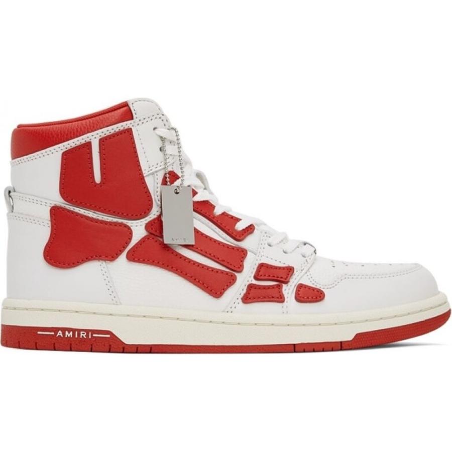 春新作の Top Skel Red White シューズ 靴 スニーカー メンズ Amiri アミリ シューズ 靴 メンズ スニーカー アミリ Amiri Hi White Red Sneakers シューズ Triaqua De