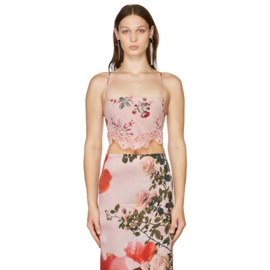 人気急上昇 Rosa Top Tank Printed Silk Pink トップス タンクトップ レディース Blumarine ブルマリン トップス レディース タンクトップ ブルマリン Blumarine トップス