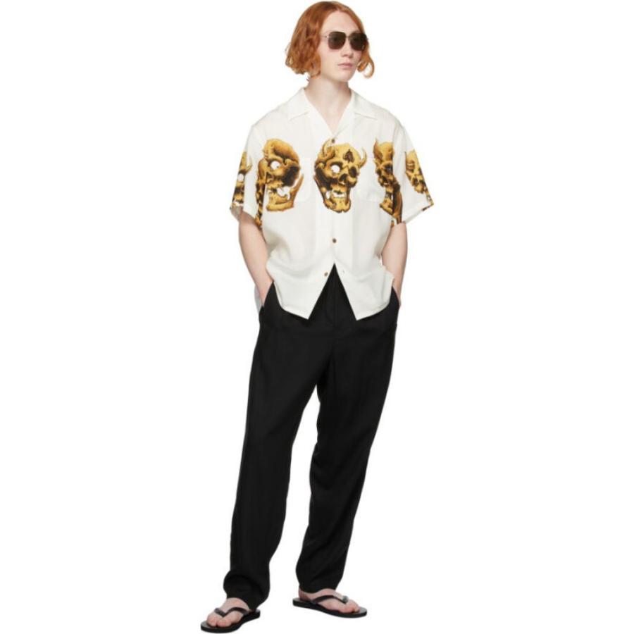 日本正規品 半袖シャツ メンズ Maria Wacko ワコマリア トップス メンズ 半袖シャツ ワコマリア Maria Wacko トップス White Shirt Sleeve Short Parties Guilty Edition Studio Tattoo 56 White シャツ カジュアルシャツ