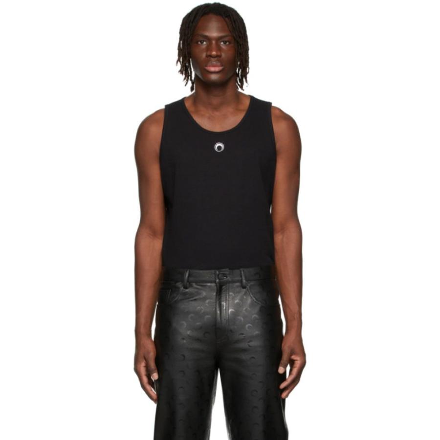2種類選べる マリーン セル Marine Serre メンズ タンクトップ トップス Black Logo Tank Top Black Vastovers Com