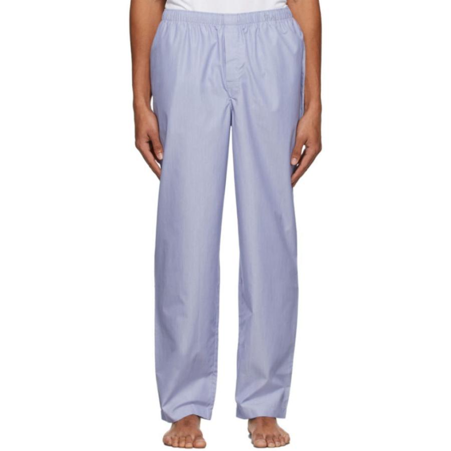 サンスペル 下着 靴下 部屋着 Sunspel メンズ メンズファッション パジャマ ボトムのみ ファッション インナー 下着 Blue Cotton Pyjama Trousers Blue Thin Stripe Hc m フェルマート Fermart 3号店 日本 ファッション
