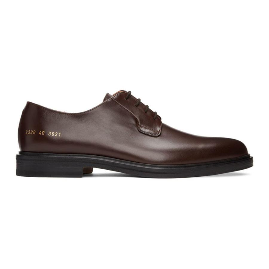 い出のひと時に とびきりのおしゃれを メンズ Projects Common プロジェクト コモン 革靴 ビジネスシューズ Brown Derbys Leather Brown シューズ 靴 オックスフォードシューズ サイズ It42 Blog Runnics Com