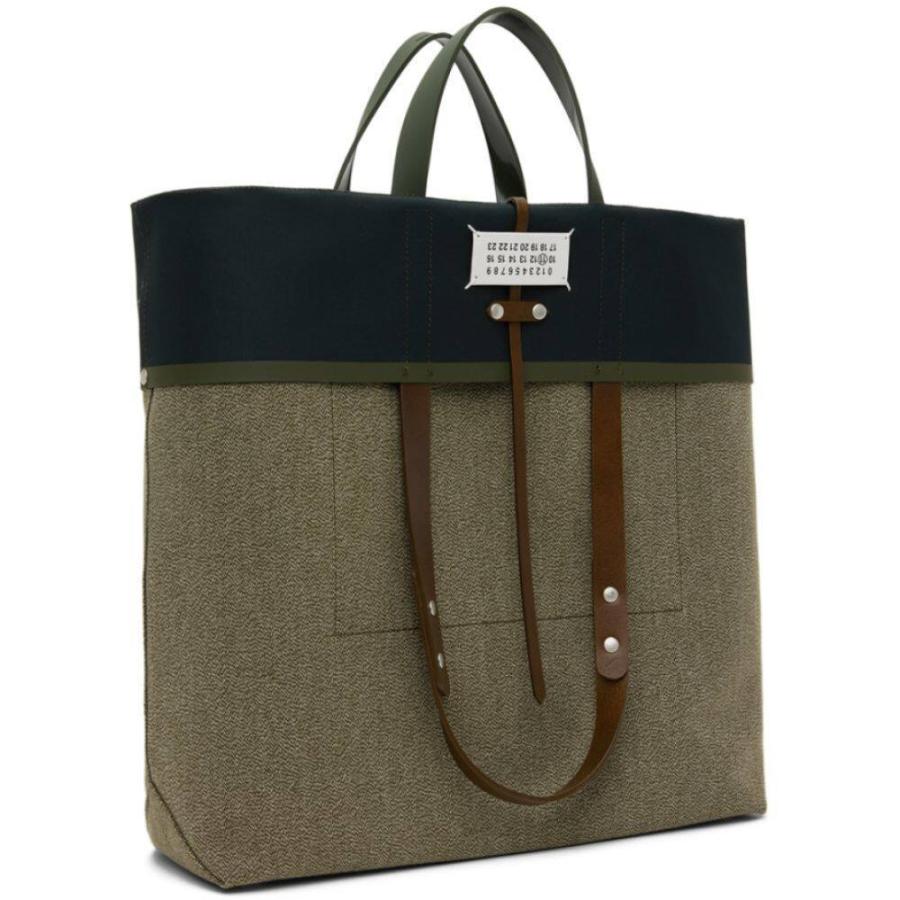 芸能人愛用 トートバッグ メンズ Margiela Maison マルジェラ メゾン メンズ トートバッグ マルジェラ メゾン Margiela Maison キャンバストート Green Tote Shopping Canvas Green バッグ バッグ Mediplus Ee