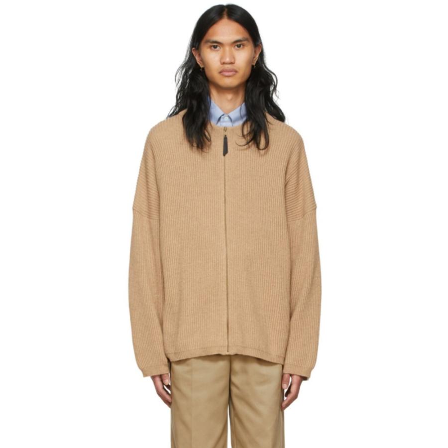 メゾン マルジェラ トップス Maison Margiela メンズ ニット セーター トップス Brown ファッション Alpaca Camel フェルマート Sweater Camel Hc m11 3号店 Fermart メーカー認証店