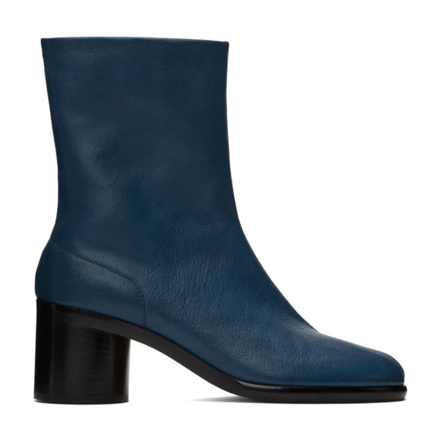メゾン マルジェラ Maison Margiela メンズ ブーツ シューズ 靴 Navy Mid Heel Tabi Boots Insigna Blue Oldscull Com