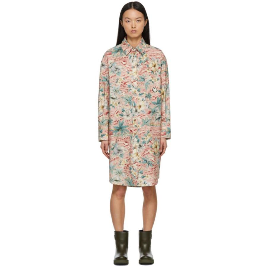 上品 Moncler Genius Pink Dress Floral Pink Angels Palm Moncler 8 ワンピース ドレス ワンピース レディース Genius Moncler モンクレール レディース ワンピース モンクレール ワンピース チュニック