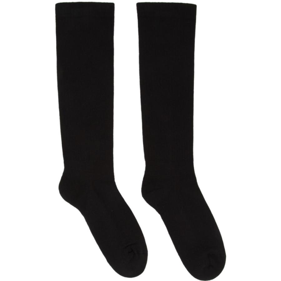 リック オウエンス Rick Owens メンズ ソックス Black Milk インナー 下着 靴下 Black Cotton メンズファッション Mid