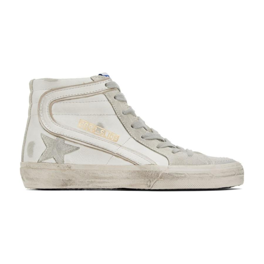 シューズ ダブル ミストブルー ゴールデン グース Golden Goose メンズ スニーカー ハイカット シューズ 靴 White Gray Slide Classic High Top Sneakers White Ice 6nfedlaaye Tritop Com Br