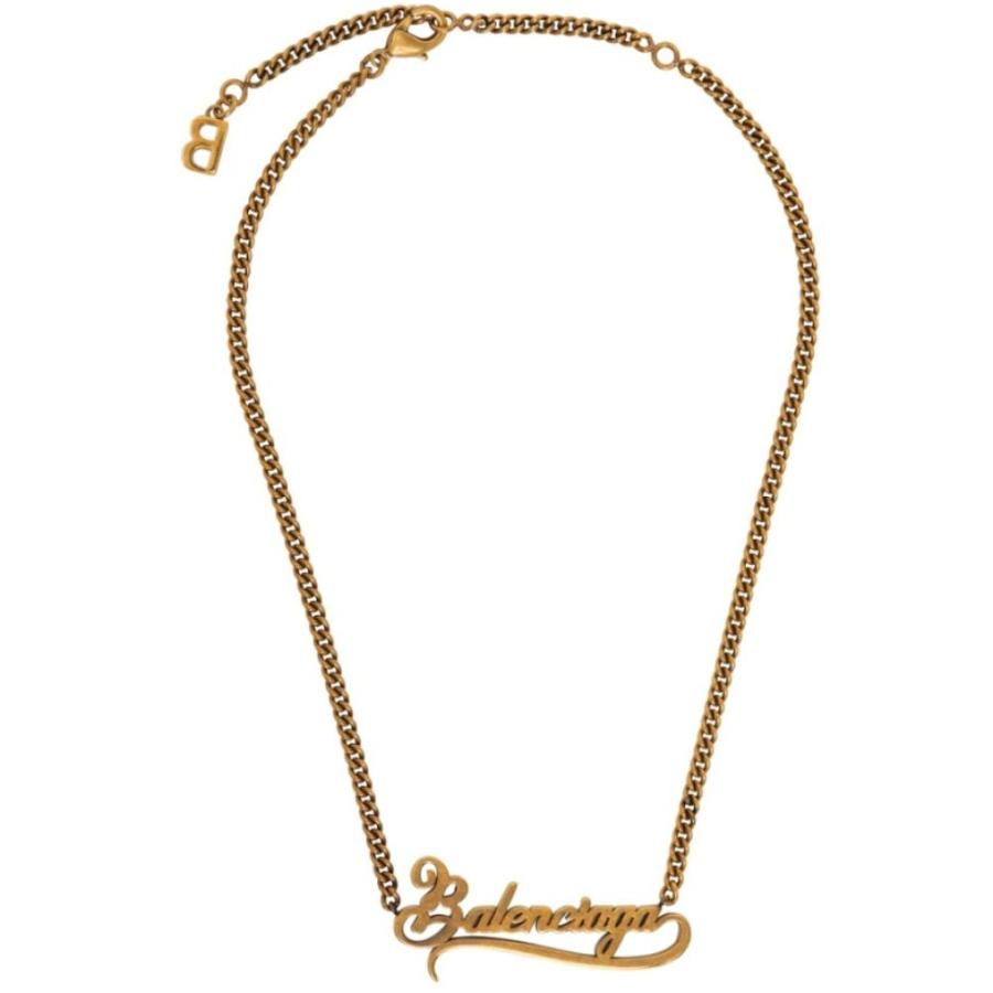 バレンシアガ Balenciaga メンズ ネックレス ジュエリー アクセサリー Gold Typo Valentine Necklace Antique Gold Hc m フェルマート Fermart 3号店 通販 Yahoo ショッピング