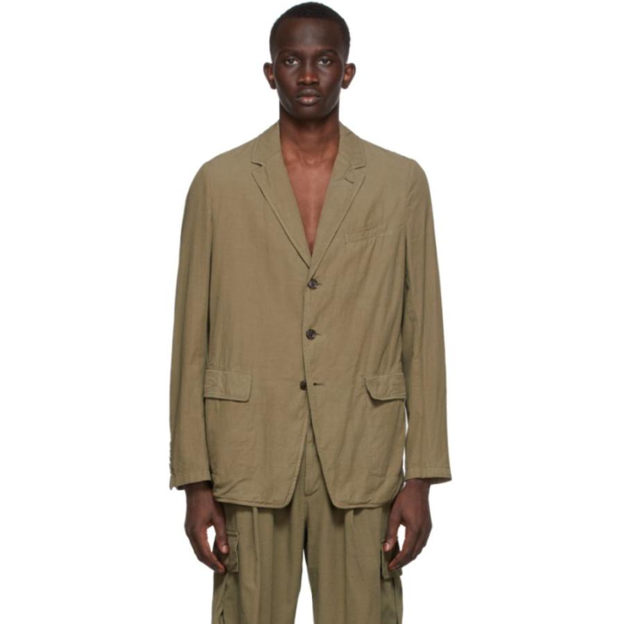 ドリス ヴァン ノッテン Dries Van Noten メンズ スーツ ジャケット アウター Khaki Crinkled Twill Blazer Sand Hc m フェルマート Fermart 3号店 通販 Yahoo ショッピング