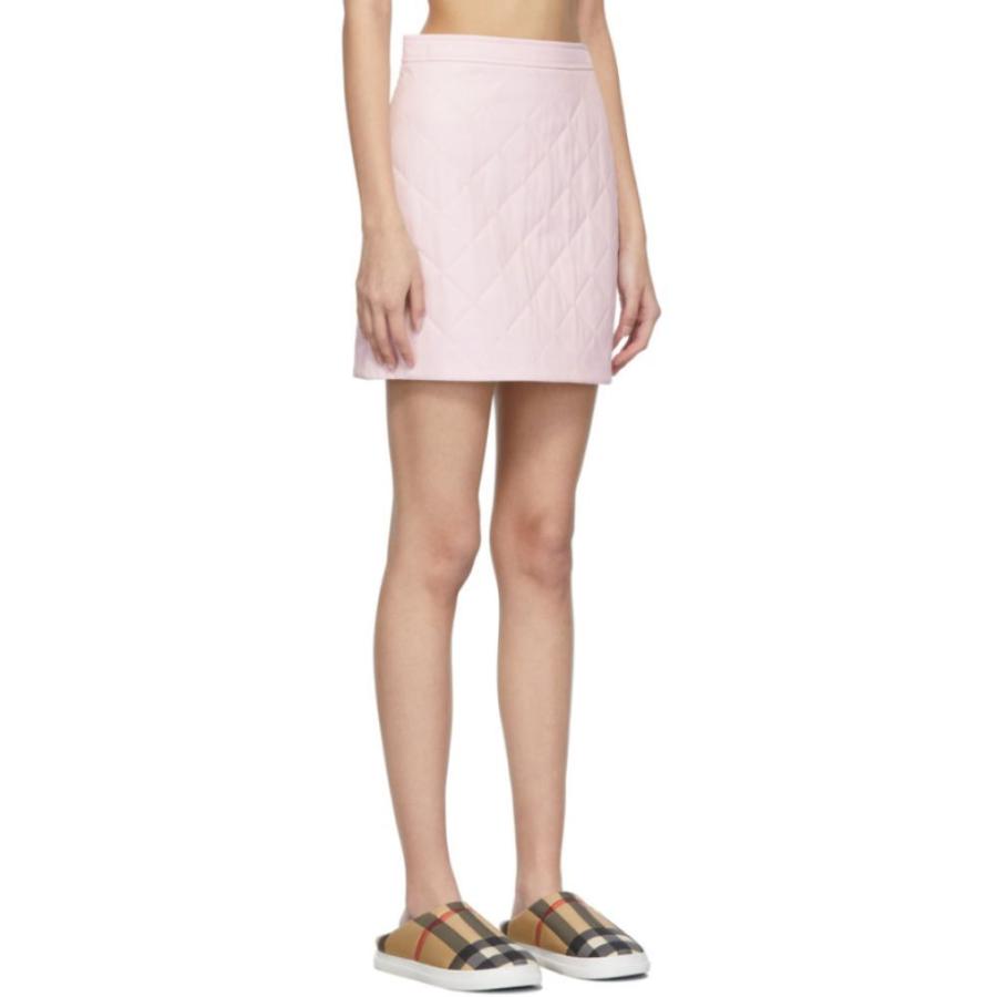 バーバリー Burberry レディース ミニスカート スカート Pink Quilted Skirt Pale candy pink｜fermart3-store｜02