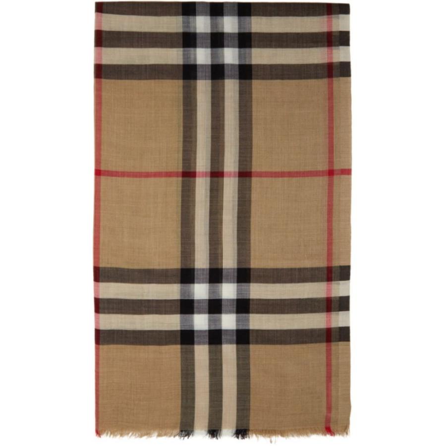 バーバリー Burberry マフラー スカーフ ストール メンズ マフラー スカーフ ストール Gauze Beige メンズファッション Gauze Giant Check