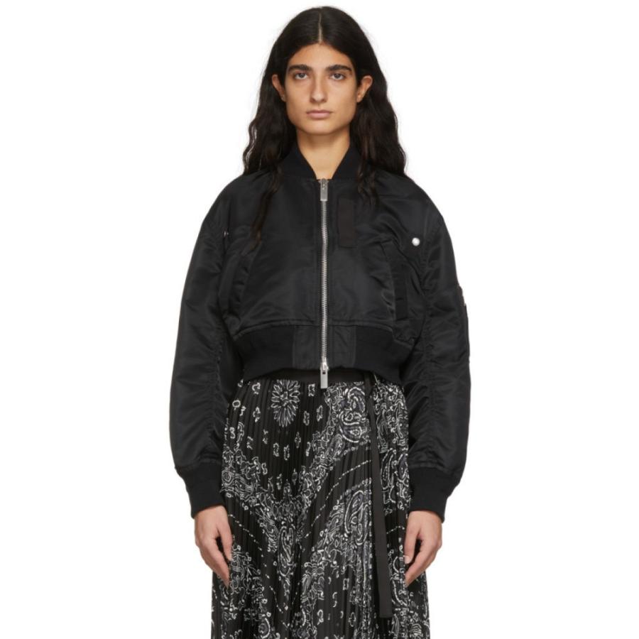 サカイ Sacai レディース ブルゾン ミリタリージャケット アウター Black Ma 1 Bomber Jacket Black Hc f フェルマート Fermart 3号店 通販 Yahoo ショッピング