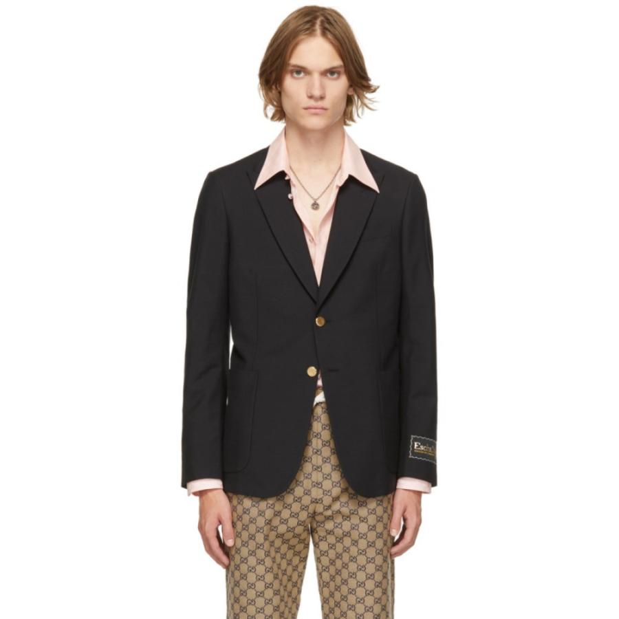 グッチ Gucci メンズ スーツ ジャケット アウター Black Mohair Gauze Blazer Black Hc m フェルマート Fermart 3号店 通販 Yahoo ショッピング