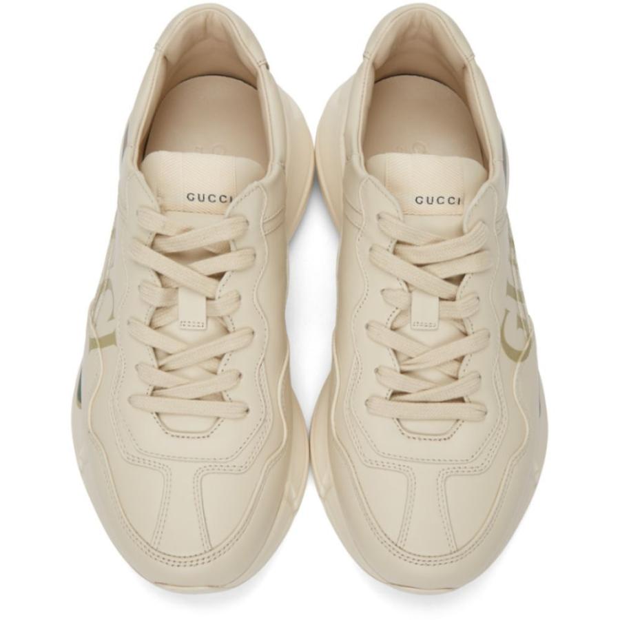 ついに再販開始 Off White シューズ 靴 スニーカー メンズ Gucci グッチ Rhyton Ivory Sneakers スニーカー サイズ Uk8 It42 Bem Fisip Ui Ac Id