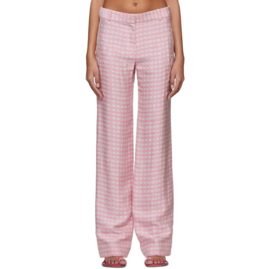 安い購入 Morango' Pantalon 'Le Pink ボトムス・パンツ レディース Jacquemus ジャックムス Trousers checks Pink その他ボトムス、パンツ