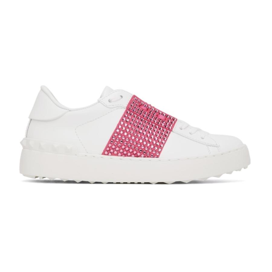 ヴァレンティノ Valentino Garavani レディース スニーカー シューズ 靴 White Pink Crystal Open Sneakers White Pink J5rtykunox レディースファッション Www Anchorcm Net