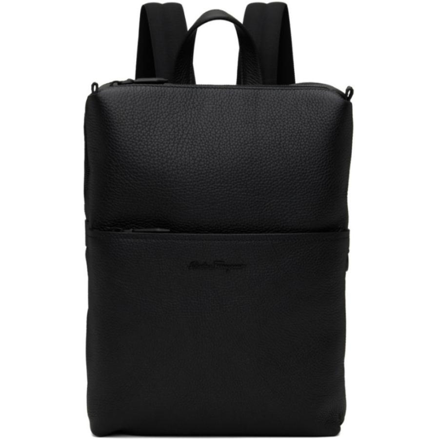 サルヴァトーレ フェラガモ Salvatore Ferragamo メンズ バックパック リュック バッグ Black Calfskin Backpack Black Kcxpdaynon ファッション Aslanmoden At