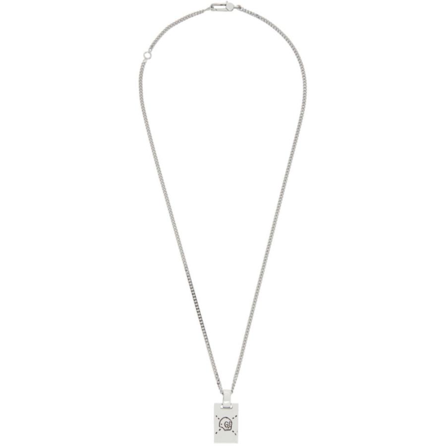 グッチ Gucci メンズ グッチ ネックレス ジュエリー アクセサリー Silver Silver Trouble Andrew Ghost Ghost Hc m Necklace