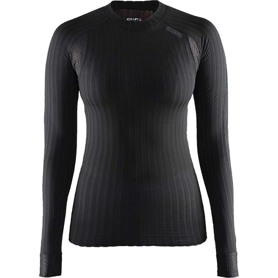 再再販! クラフト Craft Sportswear レディース ランニング・ウォーキング トップス craft active extreme 2.0 crewneck ls top Black, DIYのドグーストア b00532c3