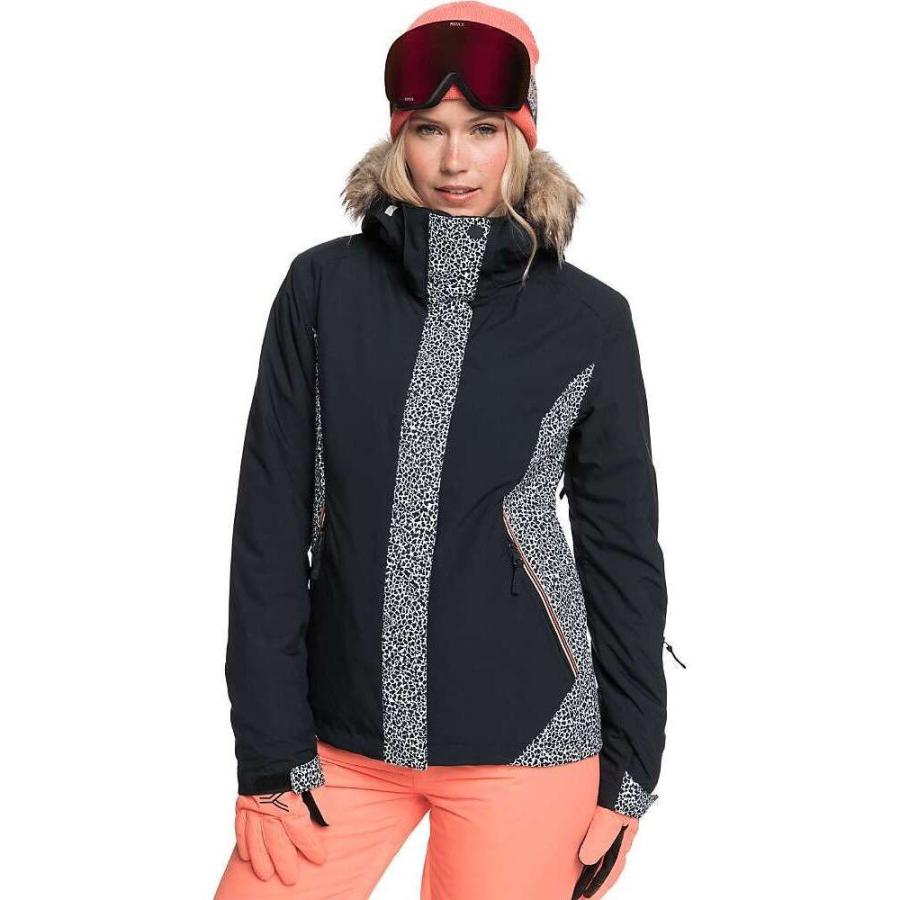 超人気高品質 ロキシー スキー スノーボード レディース アウター ロキシー Roxy Roxy Animal Pop Black True Jacket Ski Jet アウター ジャケット スキー スノーボード レディース ウエア