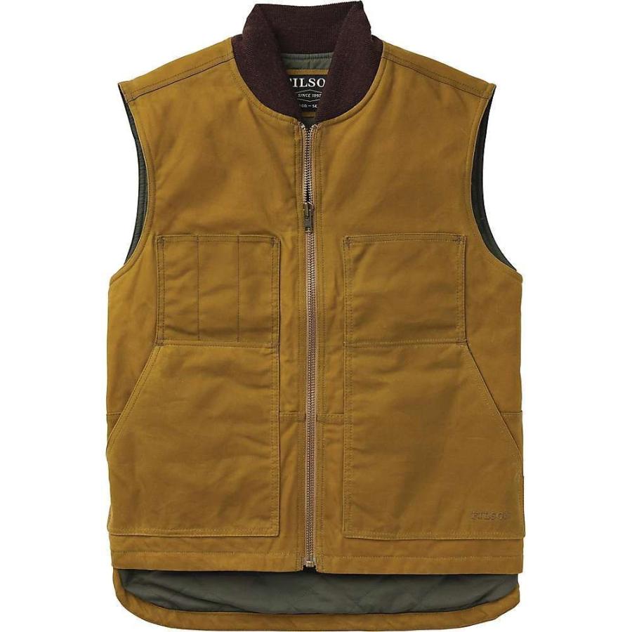 メーカー包装済 フィルソン Filson メンズ ベスト ジレ トップス Tin Cloth Insulated Work Vest Dark Tan 安いそれに目立つ Clearchannel Com Br