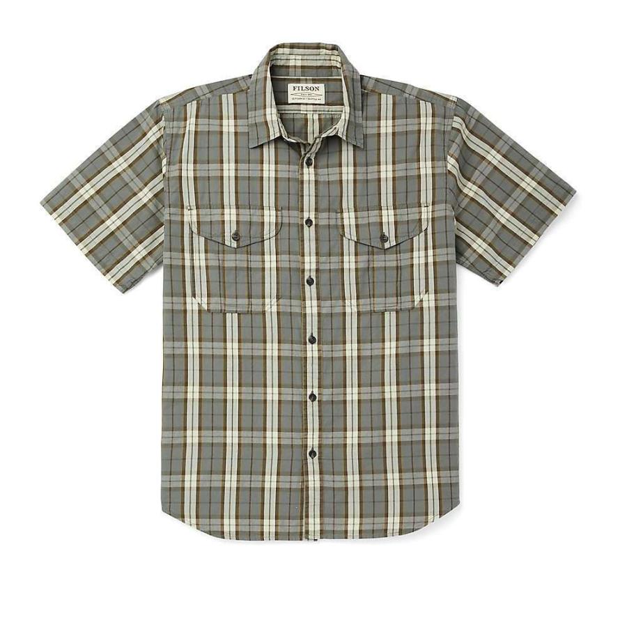フィルソン Filson メンズ トップス Washed SS Feather Cloth Shirt Sage Green  :hc2-10522862-39a:フェルマート fermart 3号店 - 通販 - Yahoo!ショッピング