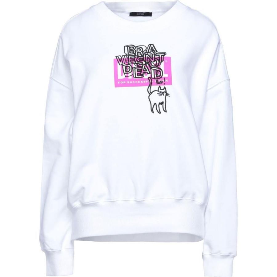楽天スーパーセール レディース Diesel ディーゼル レディース スウェット トレーナー ディーゼル Diesel スウェット トレーナー White Sweatshirt トップス トップス Affaires Sociales Gouv Cg
