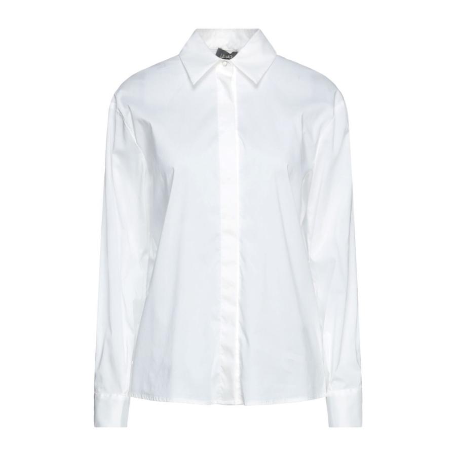 日本限定 リュー White Blouse & Shirts Color Solid トップス ブラウス・シャツ レディース JO LIU ジョー 長袖