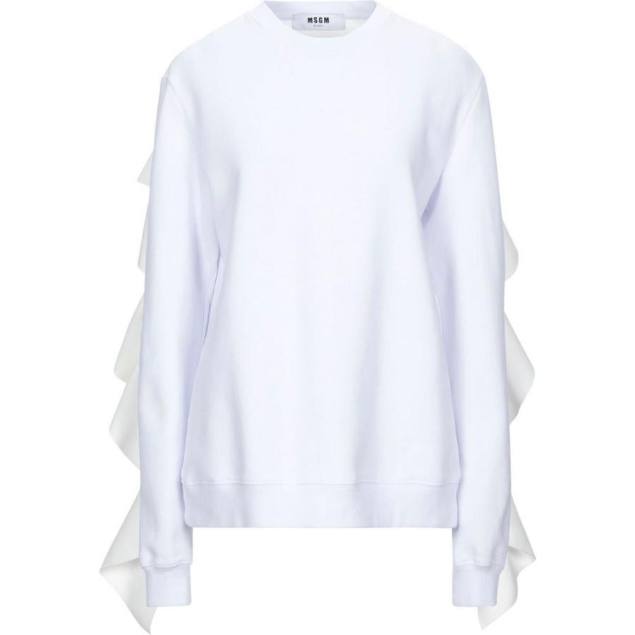 楽天 レディース Msgm エムエスジーエム レディース スウェット トレーナー エムエスジーエム Msgm スウェット トレーナー White Sweatshirt トップス トップス